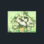 Vase with Roses by van Gogh Wrapped Canvas<br><div class="desc">Post-Impressionist Masterpieces: Still Life: Vase with Roses Painting by Vincent van Gogh</div>