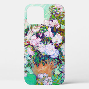 Vase with Roses by Vincent Van Gogh vibrant iPhone 12 Case