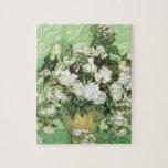 Vase with Roses - Van Gogh Jigsaw Puzzle<br><div class="desc">Still Life: Vase with Roses Painting by Vincent van Gogh</div>
