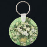 Vase with Roses - Van Gogh Key Ring<br><div class="desc">Still Life: Vase with Roses Painting by Vincent van Gogh</div>