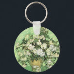 Vase with Roses - Van Gogh Key Ring<br><div class="desc">Still Life: Vase with Roses Painting by Vincent van Gogh</div>