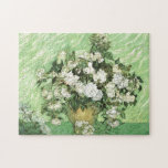 Vase with Roses - Van Gogh Painting Art Vintage Jigsaw Puzzle<br><div class="desc">Still Life: Vase with Roses Painting by Vincent van Gogh</div>