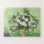 Vase with Roses - Van Gogh Painting Art Vintage Jigsaw Puzzle<br><div class="desc">Still Life: Vase with Roses Painting by Vincent van Gogh</div>
