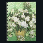 Vase with Roses - Van Gogh Spiral Notebook<br><div class="desc">Still Life: Vase with Roses Painting by Vincent van Gogh</div>