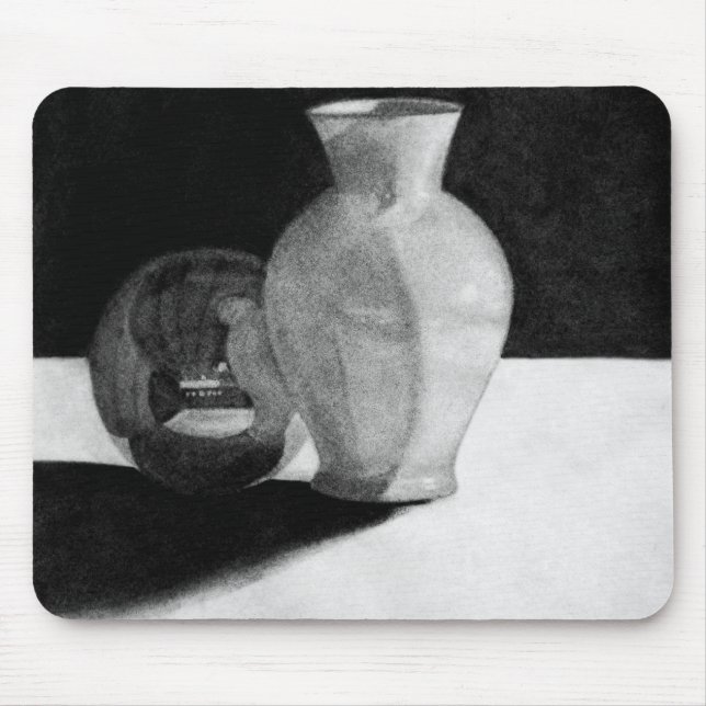 Vase with Sphere Mouse Pad (Front)