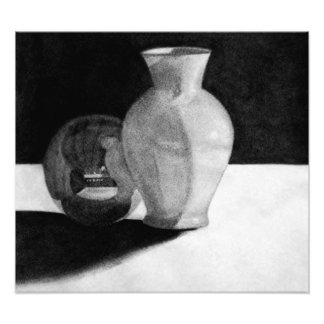 Vase with Sphere Photo Print