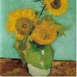Vase with three sunflowers, Vincent van Gogh Standing Photo Sculpture<br><div class="desc">Vase with three sunflowers,  Vincent van Gogh</div>