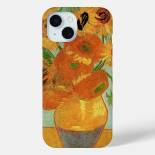 Vase with Twelve Sunflowers by Vincent van Gogh iPhone 15 Case