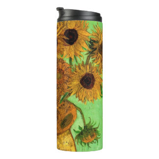 Vase with Twelve Sunflowers by Vincent van Gogh Thermal Tumbler