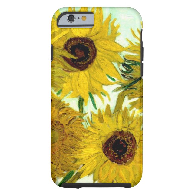 Vase with Twelve Sunflowers, Van Gogh Fine Art Case-Mate iPhone Case (Back)