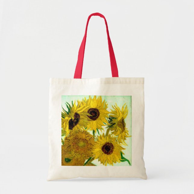 Vase with Twelve Sunflowers, Van Gogh Fine Art Tote Bag (Front)