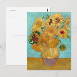 Vase with Twelve Sunflowers   Van Gogh   Postcard