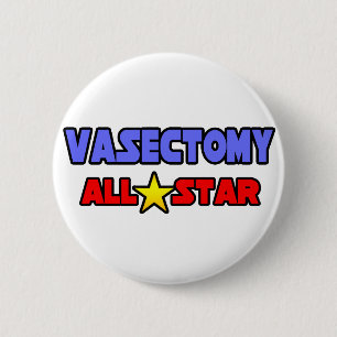 Vasectomy All Star 6 Cm Round Badge