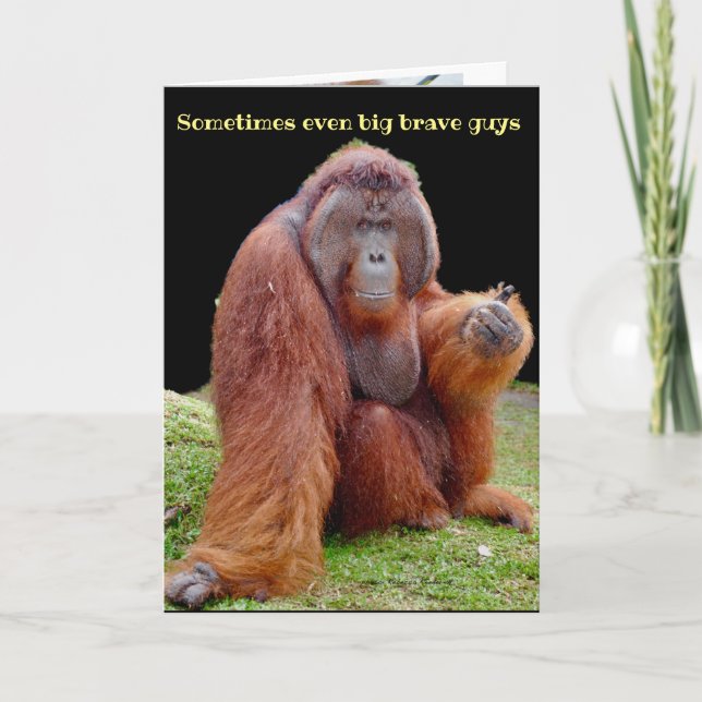 Vasectomy Humour Get Well Soon Card (Front)