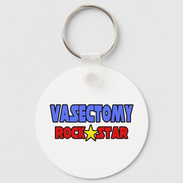 Vasectomy Rock Star Key Ring (Front)