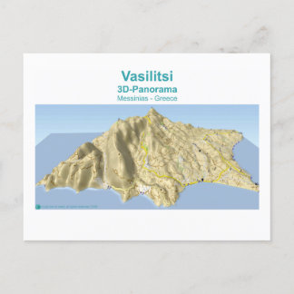 Vasilitsi - 3D-Panorama Map - Postcard