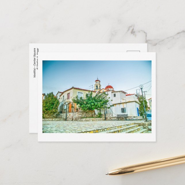 Vasilitsi - Centre Square - Postcard (Front/Back In Situ)