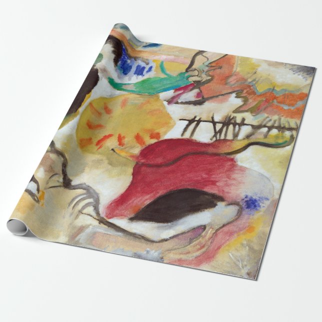Vasily Kandinsky Garden of Love Wrapping Paper (Unrolled)