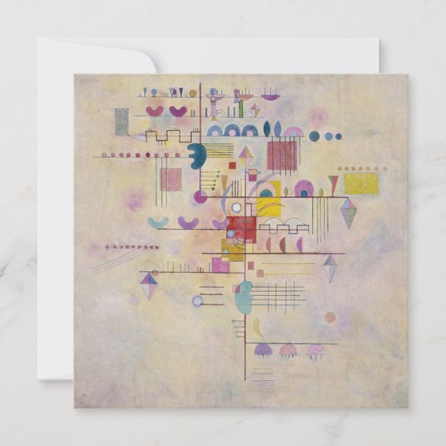 Vasily Kandinsky - Graceful Ascent Holiday Card (Front)