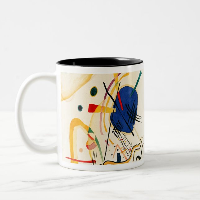 Vasily Kandinsky Two-Tone Coffee Mug (Left)