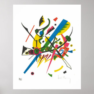 Vasily Kandinsky w Signature Small Worlds I On v Poster
