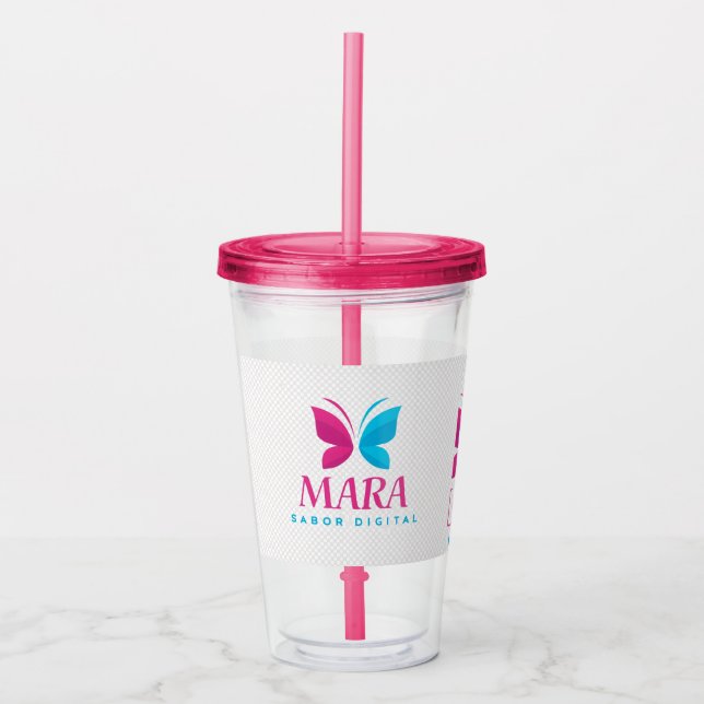Vaso Acrílico – Diseño Práctico y Resistente Acrylic Tumbler (Front)