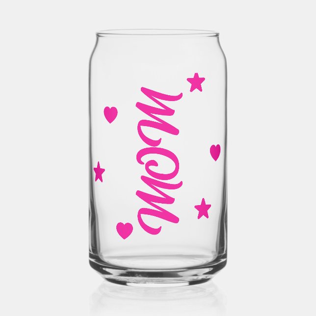 Vaso Mom for Mother's Day Can Glass (Front)