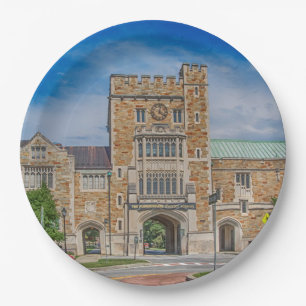 Vassar College Main Entrance in NY Paper Plate