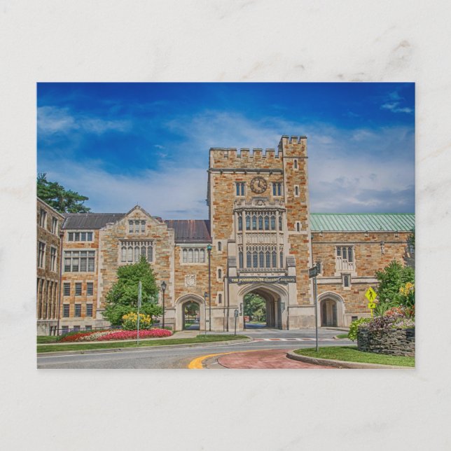 Vassar College Main Entrance in NY Postcard (Front)