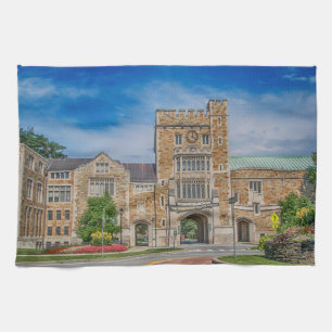 Vassar College Main Entrance in NY Tea Towel