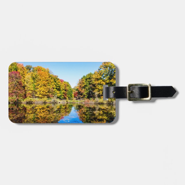 Vassar Farms Pond Luggage Tag (Front Horizontal)