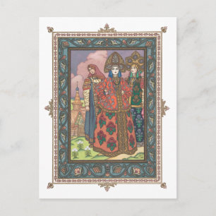 Vassilissa the Beautiful Russian Folktale Postcard