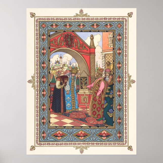Vassilissa the Fair by Boris Zvorykin Poster (Front)