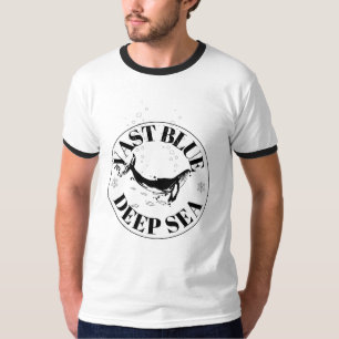 Vast Blue Deep Sea Whale Ocean T-Shirt