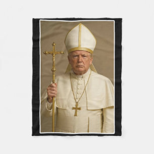 Vatican Christian A New Pope Funny Politics  Fleece Blanket