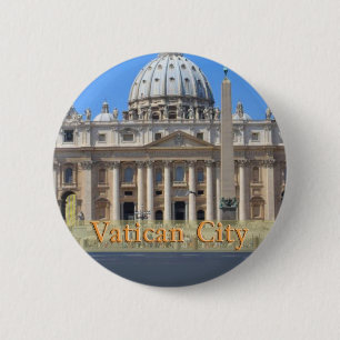 Vatican City 6 Cm Round Badge