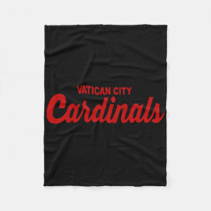 Vatican City Cardinals Funny Catholic Pope Sports Fleece Blanket