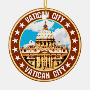 Vatican City Ceramic Tree Decoration