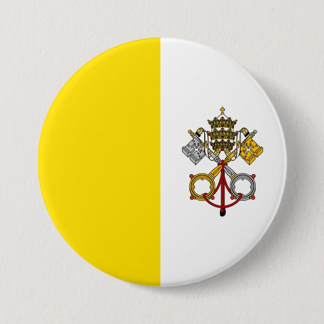 Vatican City Flag 7.5 Cm Round Badge (Front)