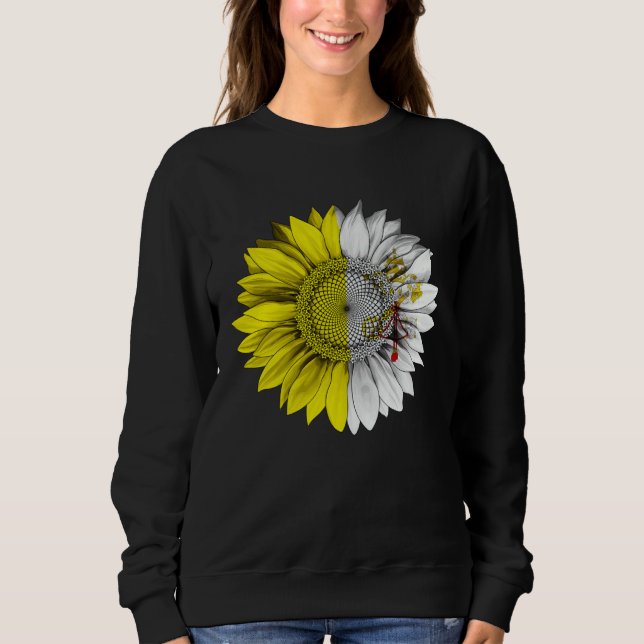 Vatican City Flag Sunflower Vanticanien Root Proud Sweatshirt (Front)