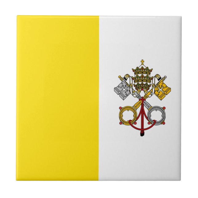 Vatican City Flag Tile (Front)