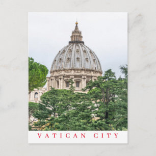 Vatican City St.Peter's Basilica dome postcard