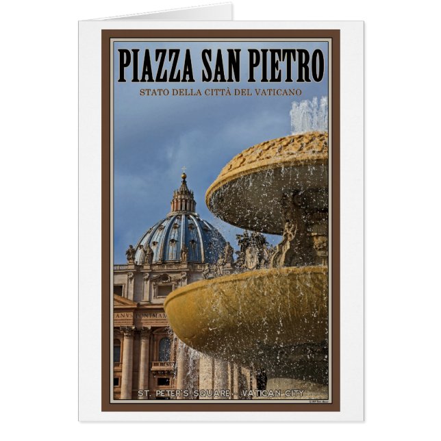 Vatican City - St Peters Square Fountain (Front)