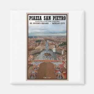 Vatican City - St Peters Square View Magnet