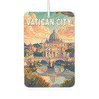 Vatican City Travel Art Vintage
