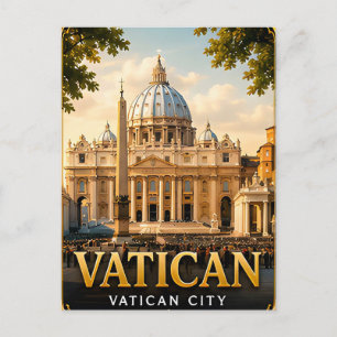 📍 Vatican City Travel Keepsake For Rome Travelers Postcard