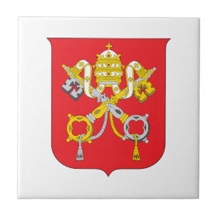 Vatican country coat arms symbol emblem flag tile