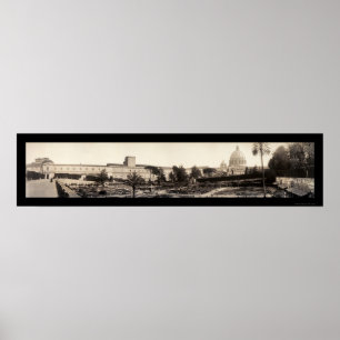 Vatican Gardens Photo 1909 Poster