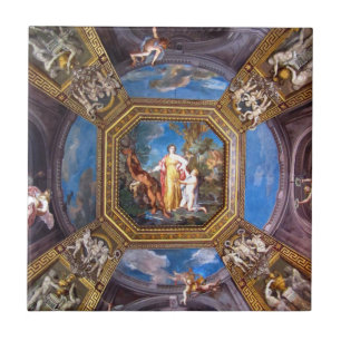 Vatican museum ceiling  fresco tile