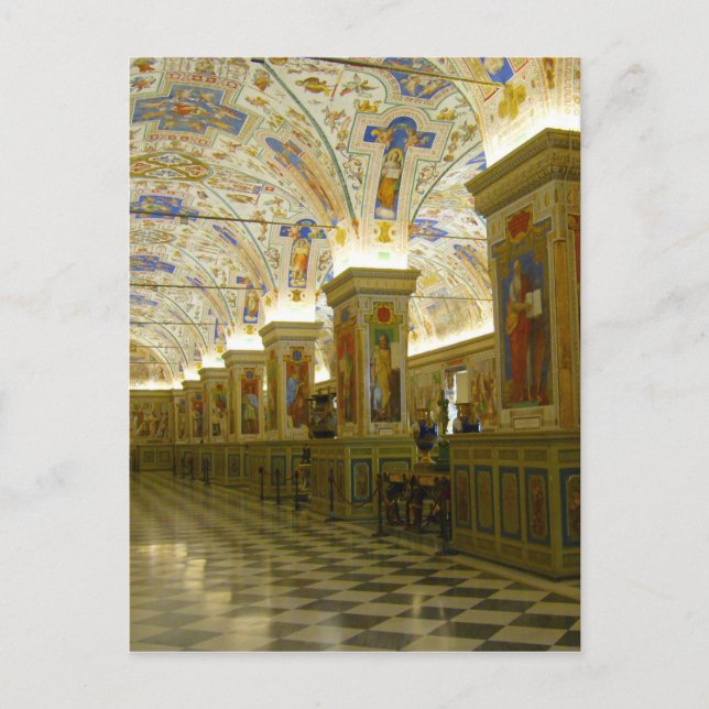 vatican museum hall postcard (Front)